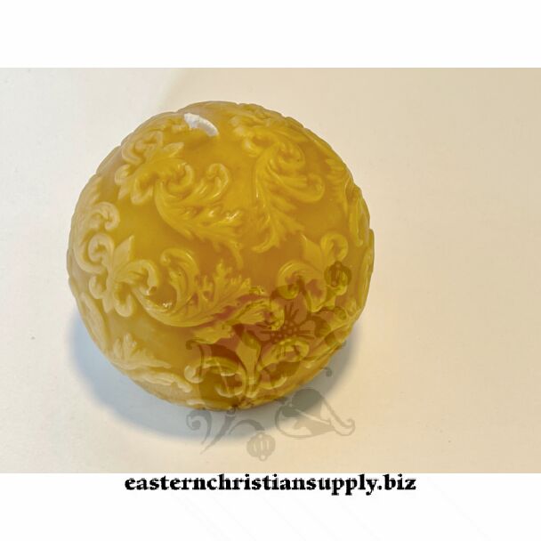 Fleur de Lis Ball Candle