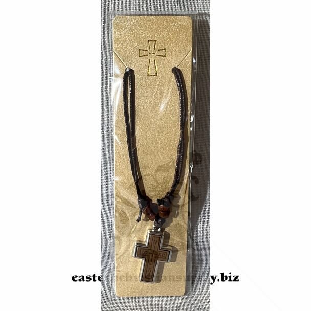 Wooden Cross in Stainless Steel Case #2