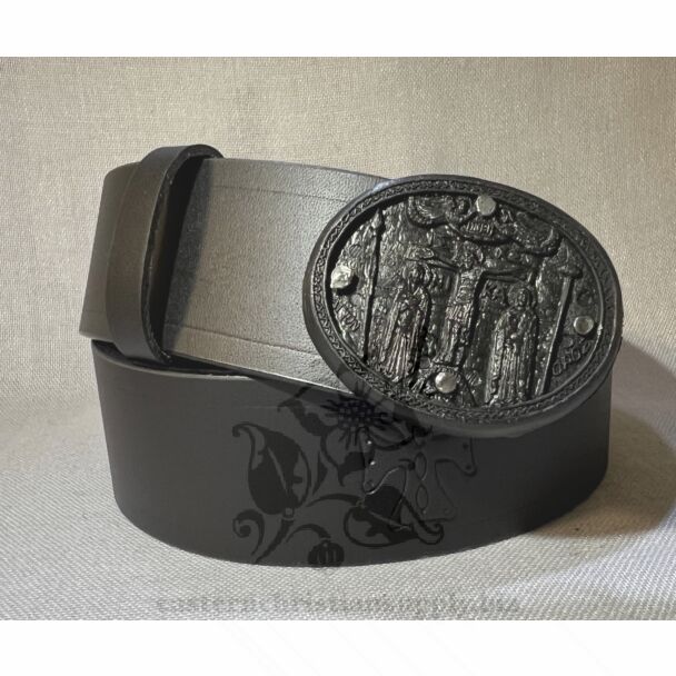 Monastic Leather Belt w/Plastic Buckle