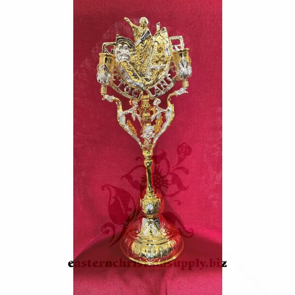 Gold and Silver Plated Pascha Candle Stand