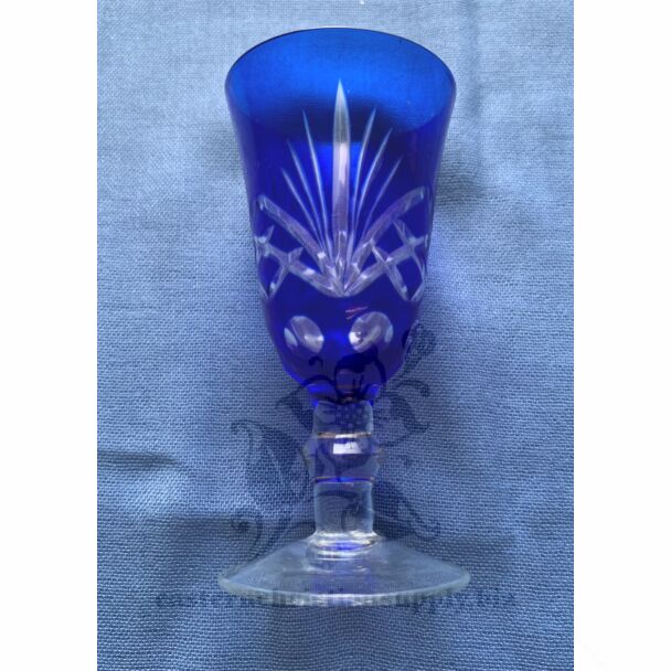 Blue Glass Romanian Wedding Cup