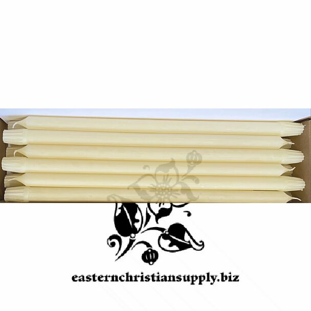 100% beeswax Holy Table candles (box of 18) - SPECIAL ORDER