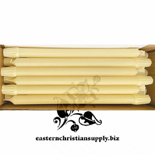 100% beeswax Holy Table candles (box of 24) - SPECIAL ORDER!