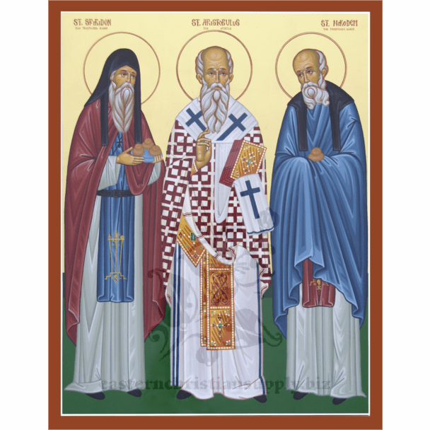 Apostle Aristobulos, St. Spiridon and St Nikodem