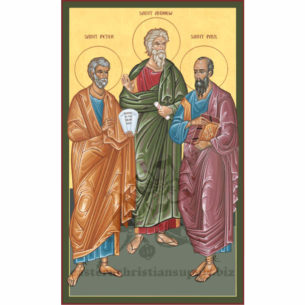 Apostles Andrew, Peter and Paul