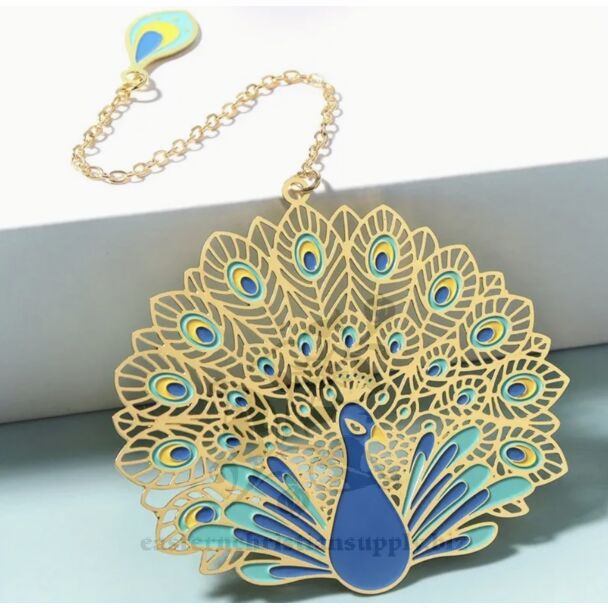 Peacock Metal Bookmark