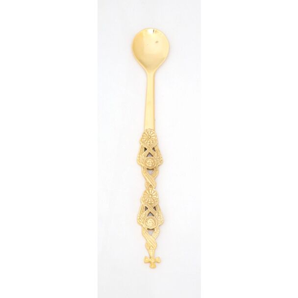 Gold-plated brass Communion Spoon
