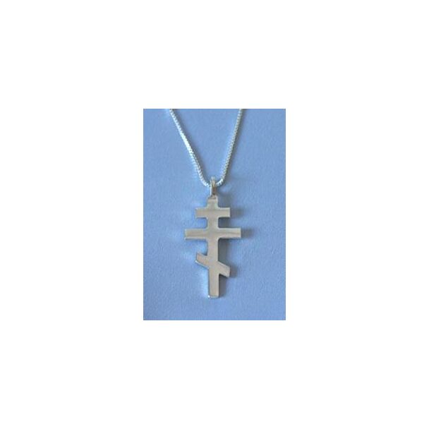 Saint Andrew Cross - silver (1.375")
