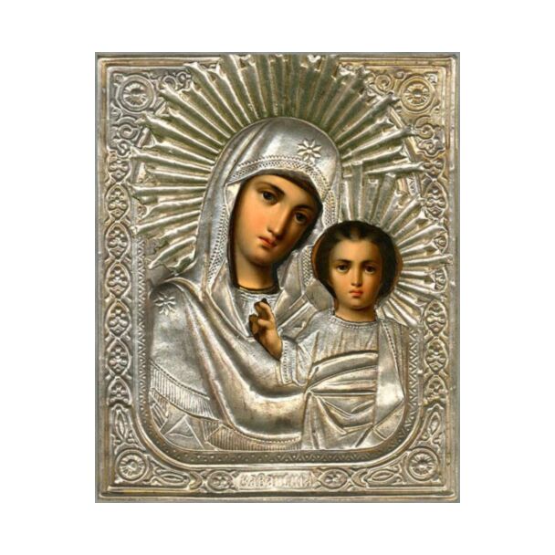 “Kazan” Icon of the Mother of God with Riza