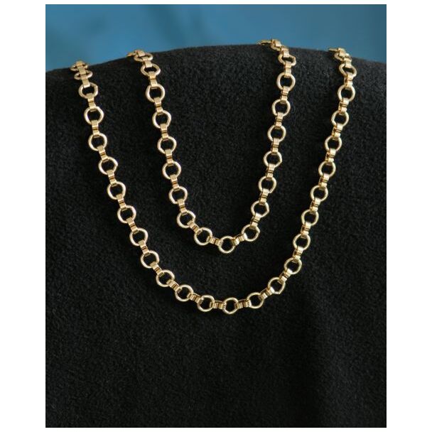 Faux gold flat connector chain