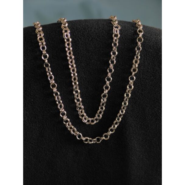 Faux gold double-link cable chain