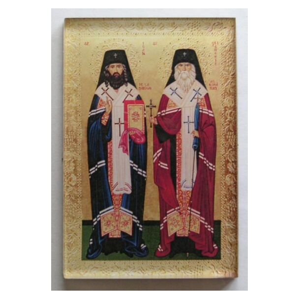 Magnetic acrylic Icon of Saints John and Glicherie