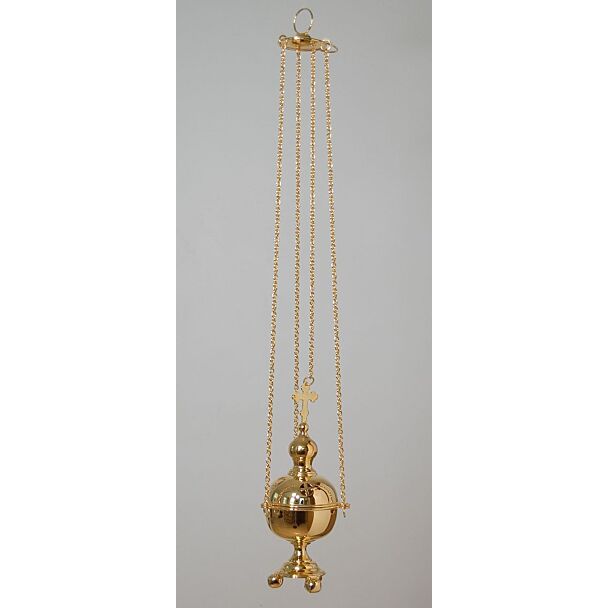 Gold-Plated Spherical Censer without Bells