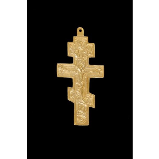 Gold-plated three-barred pectoral Cross - SPECIAL ORDER ITEM!