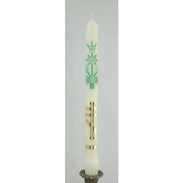 Paschal tribar candle, decal & foil