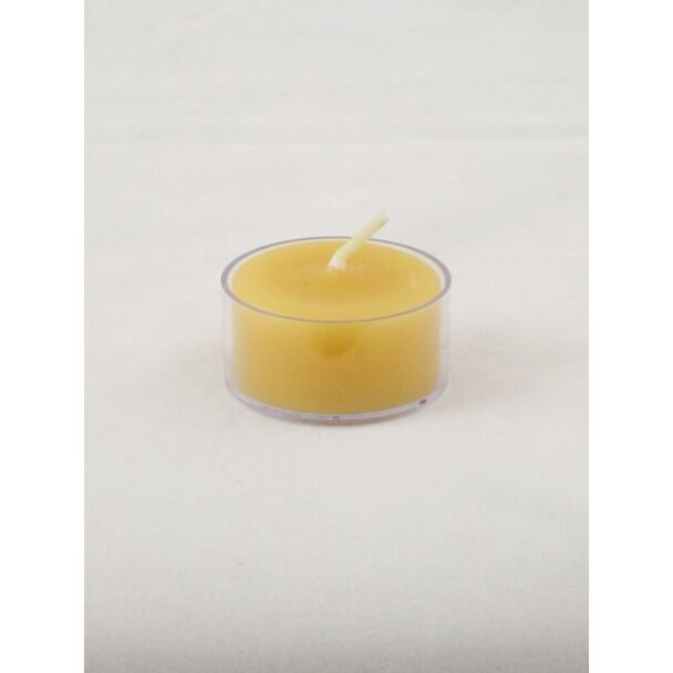 Beeswax Tea Candles in Clear or Metal Cup