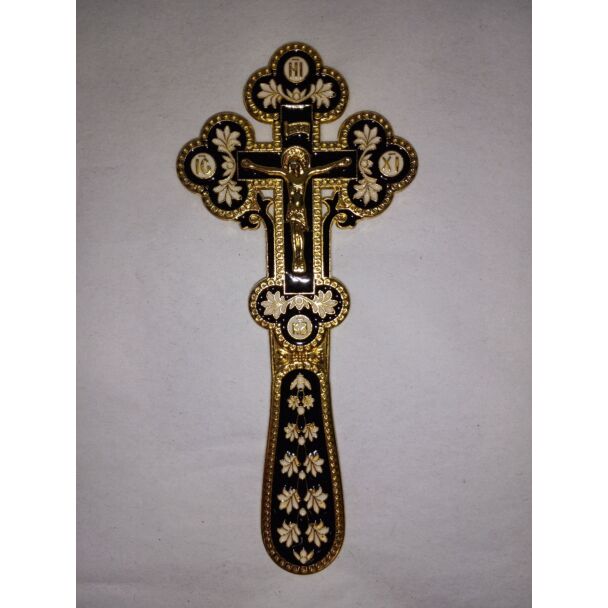 Holy Land Blessing Cross Black