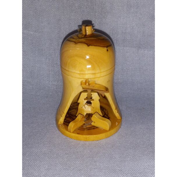 Small Hanging Bell Manger Scene