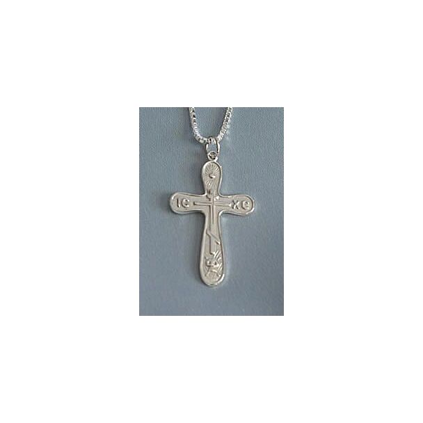 King of Glory Cross - silver (1-1/4")