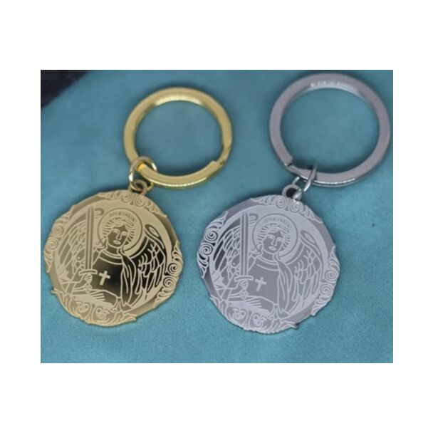 Saint Michael Keychain - Silver or Gold