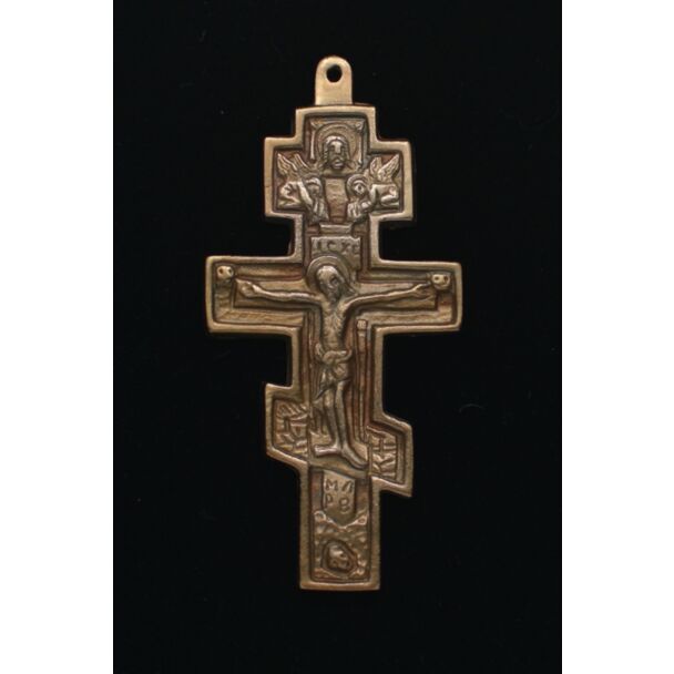 Bronze three-bar Pectoral Cross