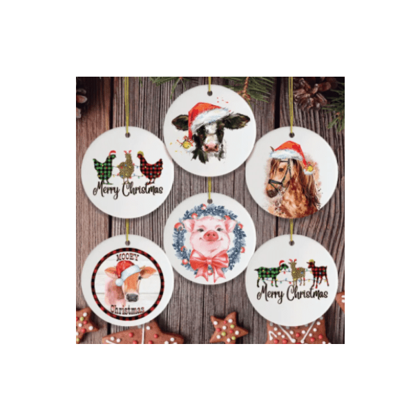 Farm Animal Ornament - Assorted