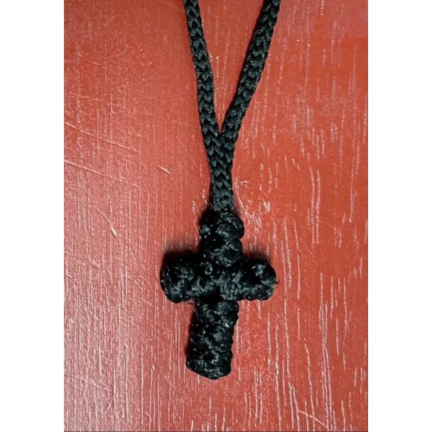 Woven Cross Necklace 1 (no bead)