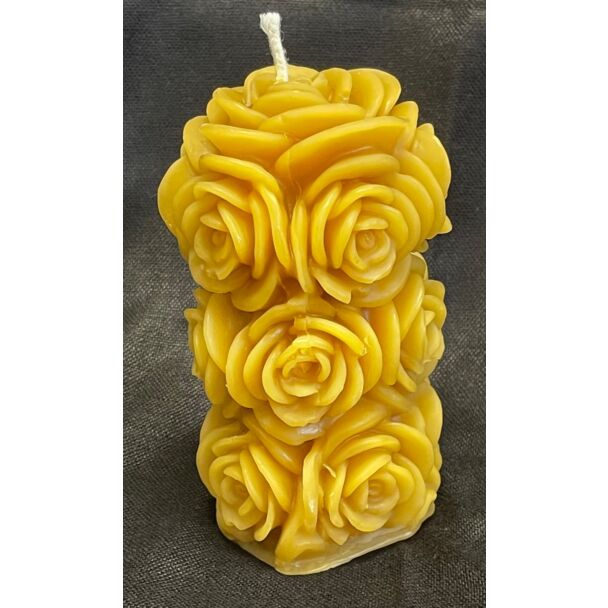 Rose Pillar Candle