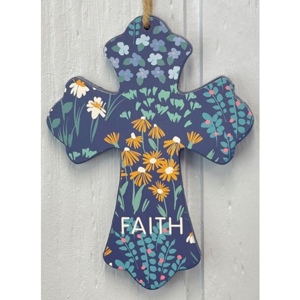 Cross - Faith (large blue)