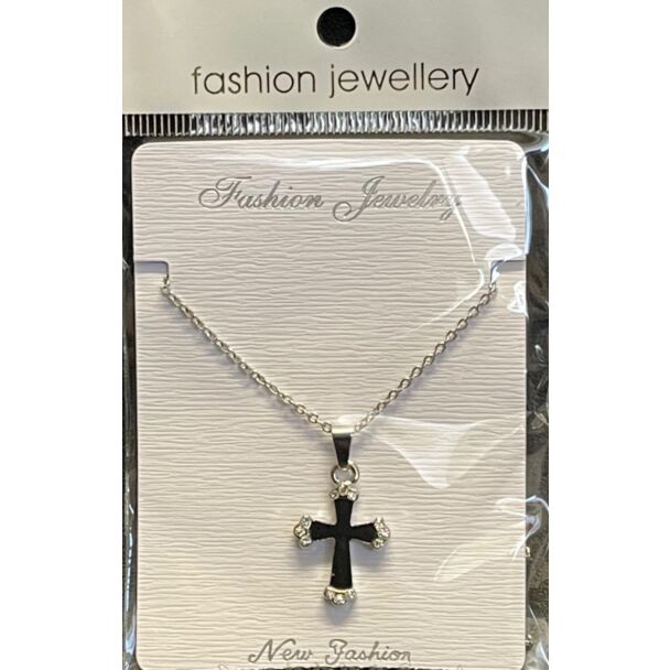 Black Cross w/small Jewels