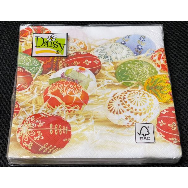 Polish 'Pisanki Gold' Easter Eggs Napkins (20 pk) 