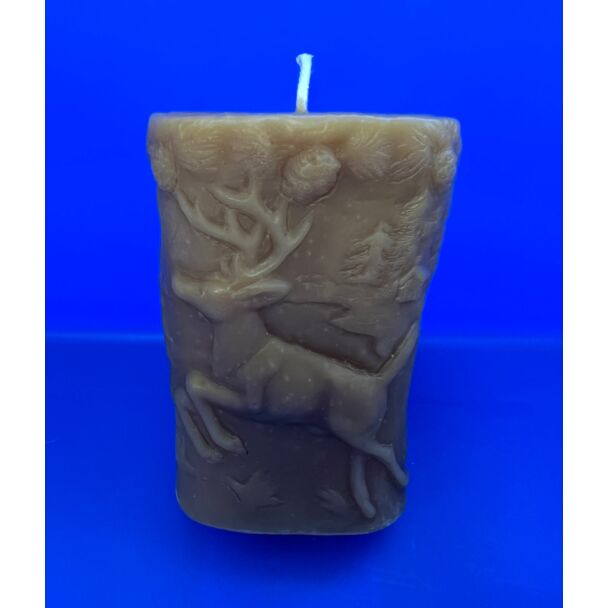 Double sided Deer/Bear Pillar Candle