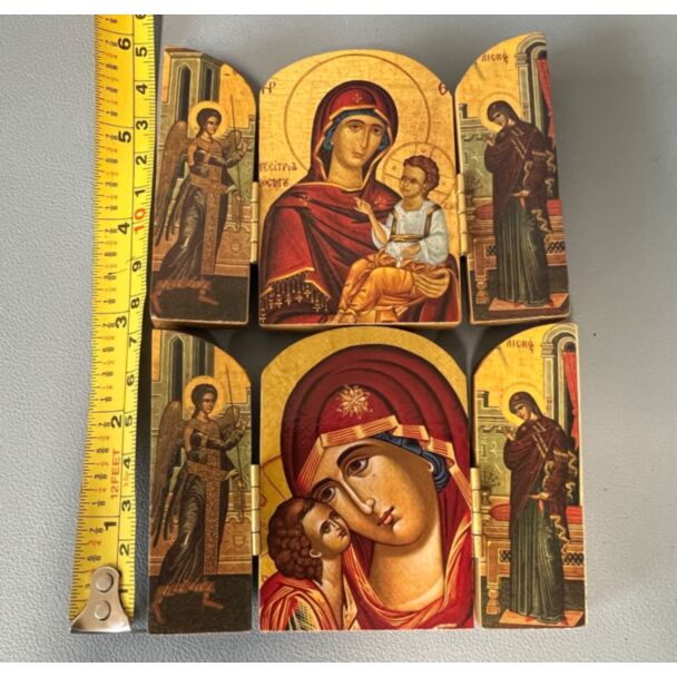 Small Triptych Icon - Annunciation