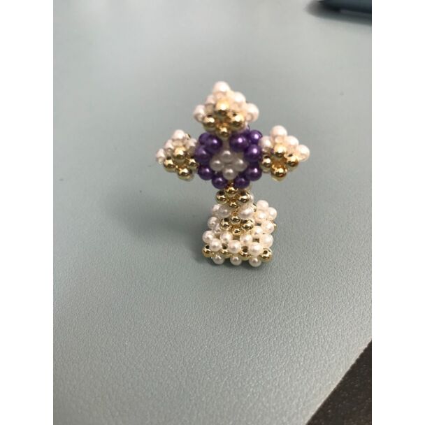 Standing Small Beaded Cross