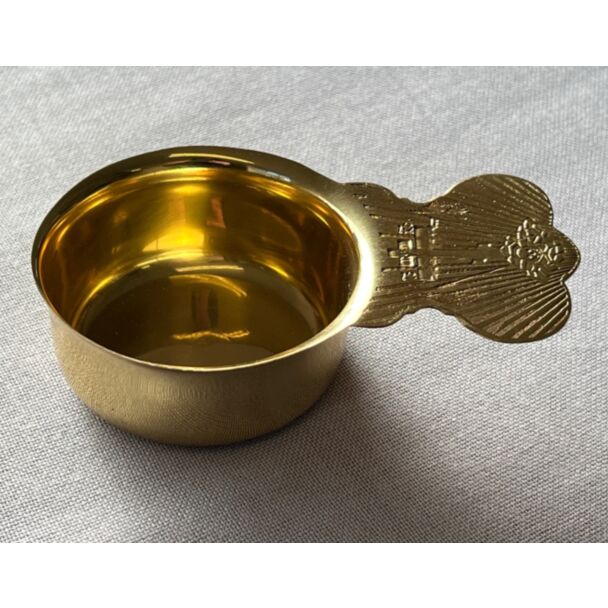 Lacquered brass Russian zeon cup