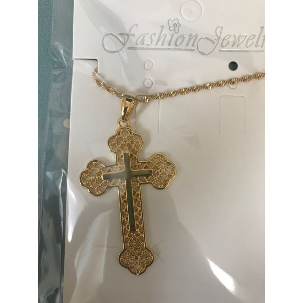 18KGold Plated Orthodox Cross