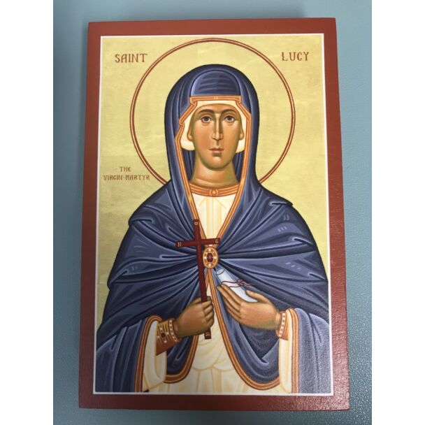 Saint Lucy Icon 4x6