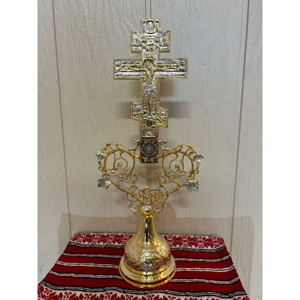 Blessing Cross, Russian Style - Gold/Silver Plated