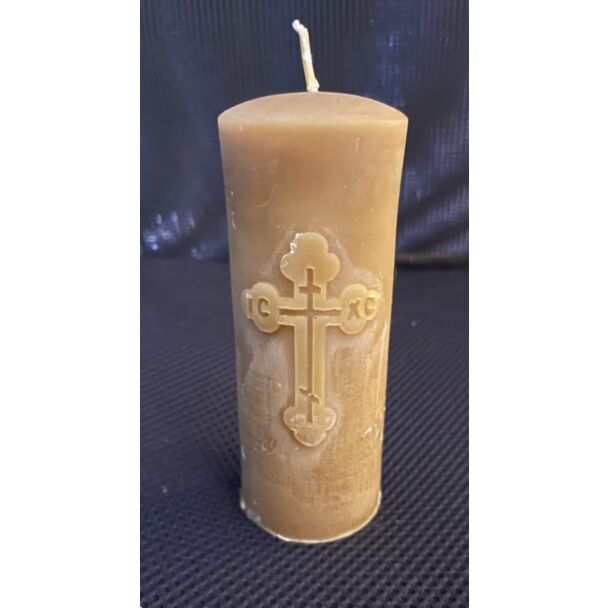 Orthodox Cross Pillar Candle