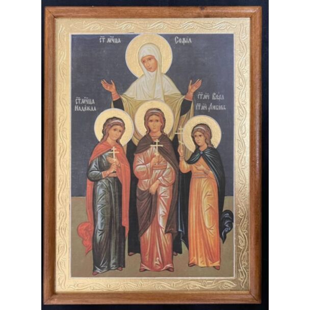 Icon of Sts. Sophia, Faith, Hope, and Love