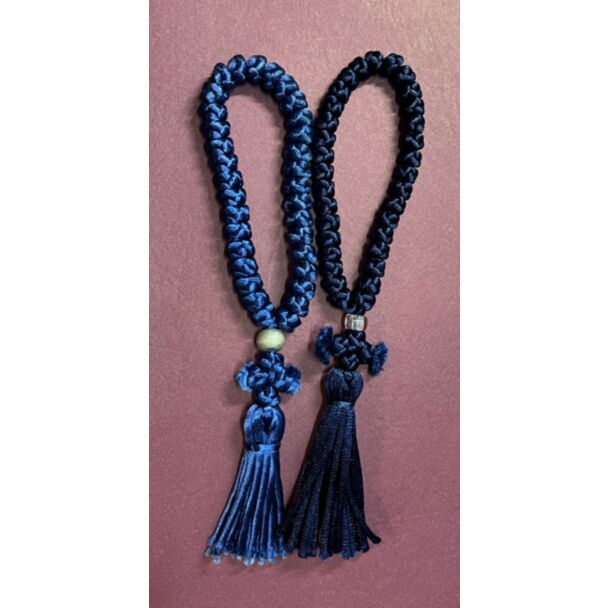 33-knot Prayer Rope, Heavy Floss with Cross and Tassel End