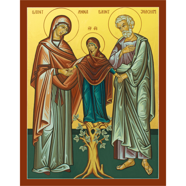 Sts. Joachim and Anna with the Theotokos