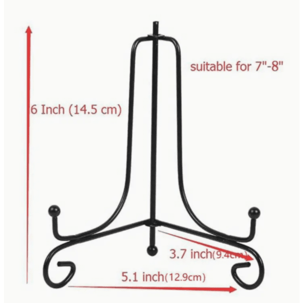 6" Decorative Plate Stand