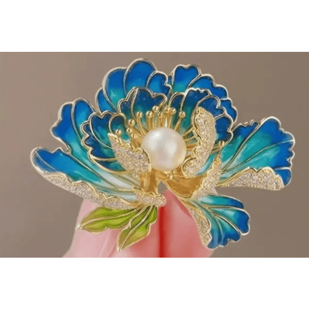 Peony Brooch #2