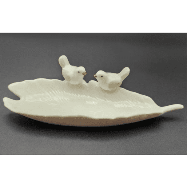 Bird Trinket Dish - White