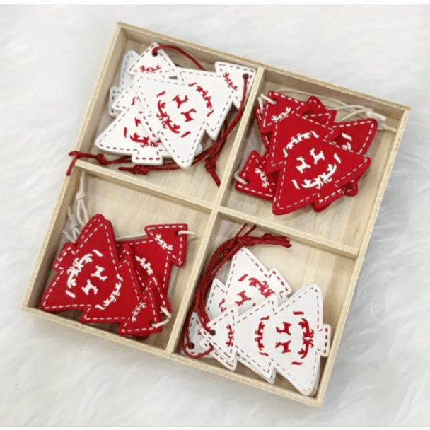 Christmas Trees, Wooden Ornaments