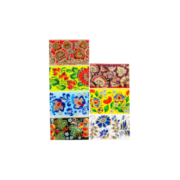 7 Ukrainian Patterns, Heat Shrink Egg Wraps