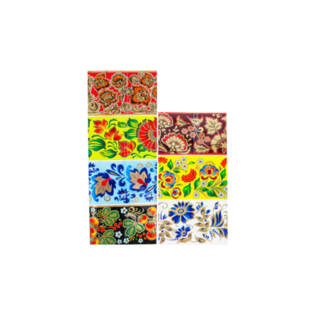 7 Oriental Bright Flowers Egg Wrap