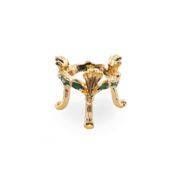Egg Stand - Raised Palm, Gold Colored