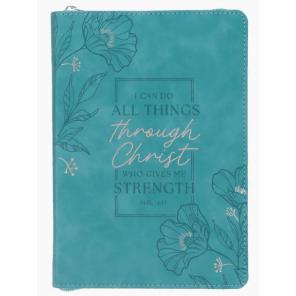 Journal w/zipper - I Can Do All Things...